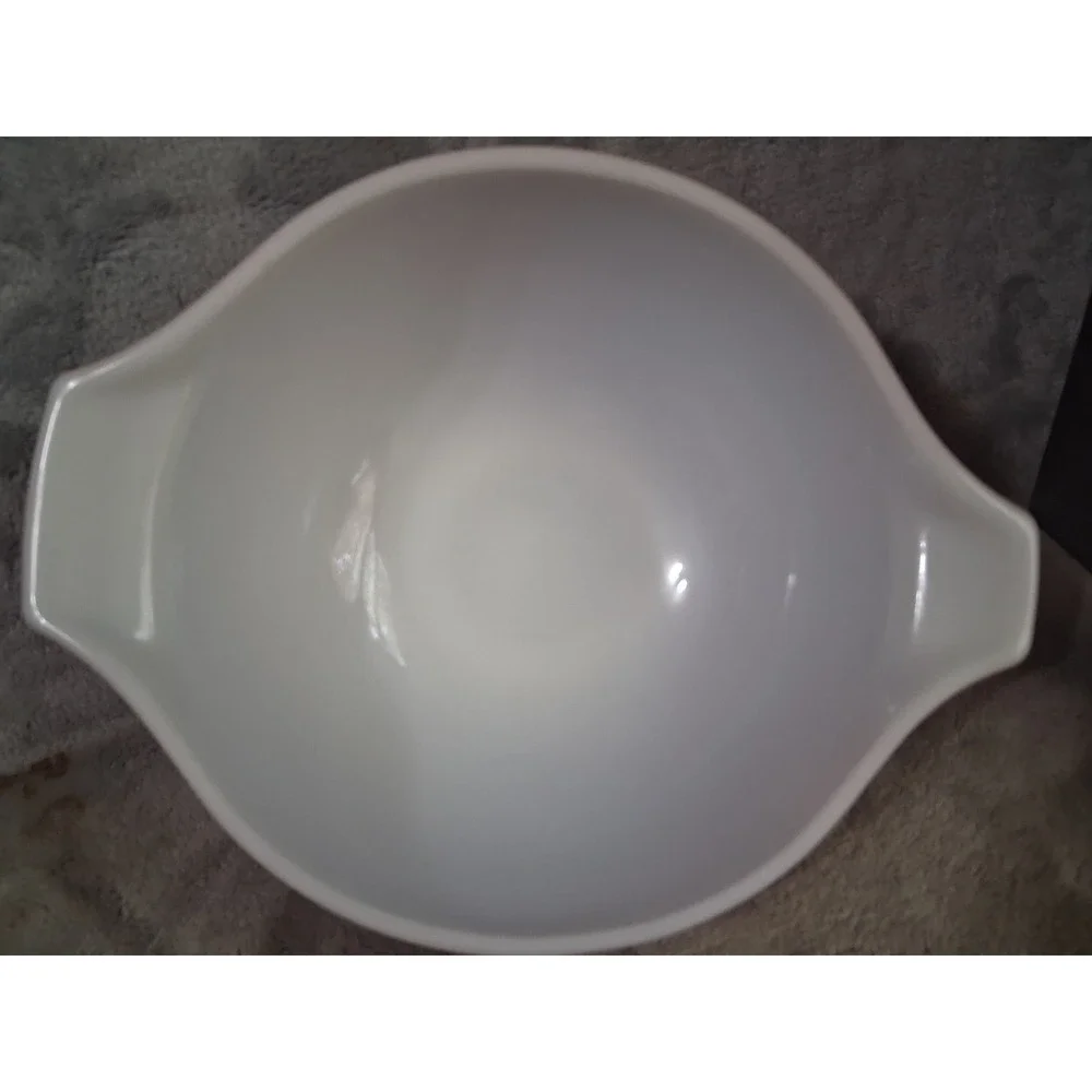 Vintage Pyrex Autumn Harvest 442 Cinderella Mixing Bowl 1.5 QT Orange Wheat MCM